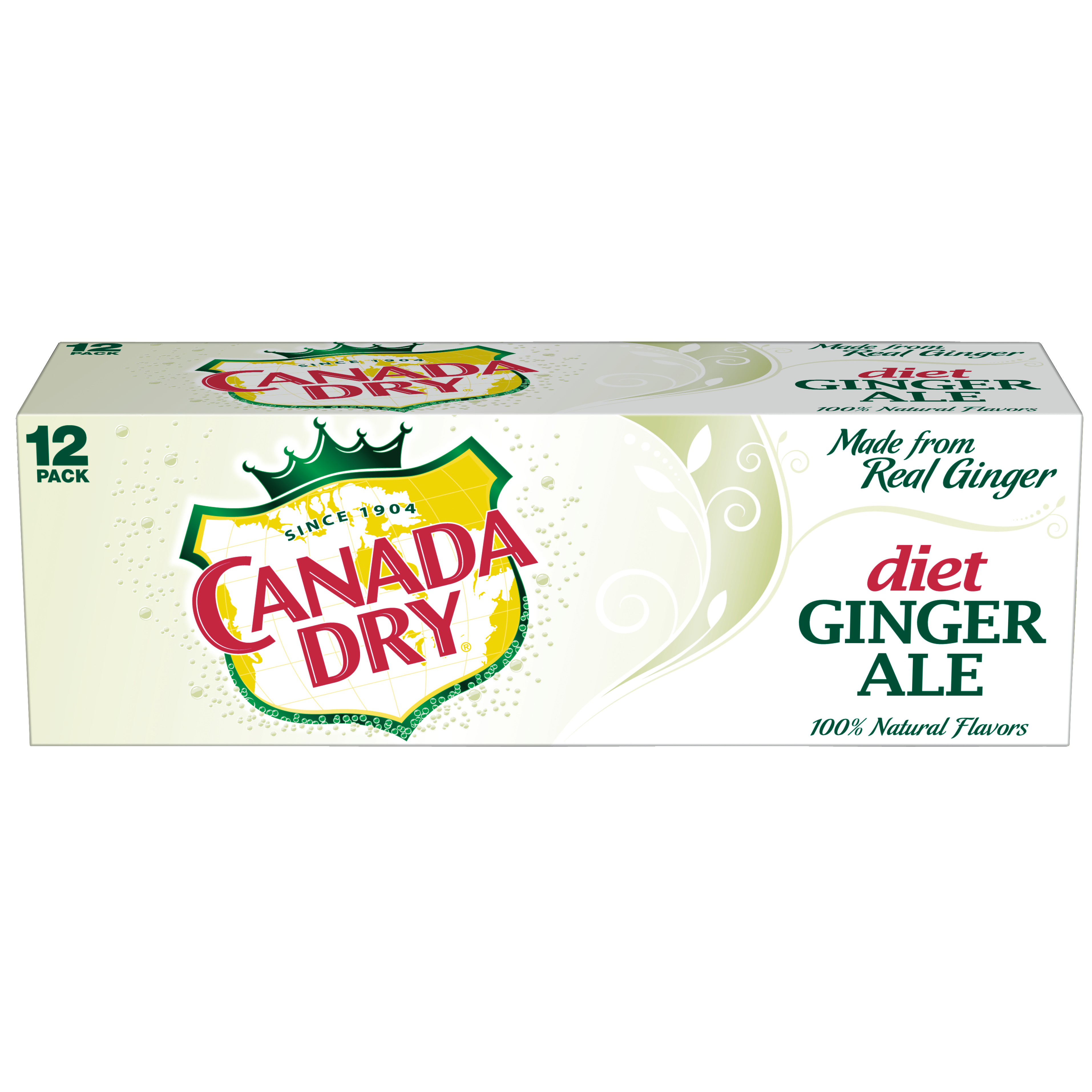 DIET GINGER ALE 2/12/12OZ CANADA DRY 