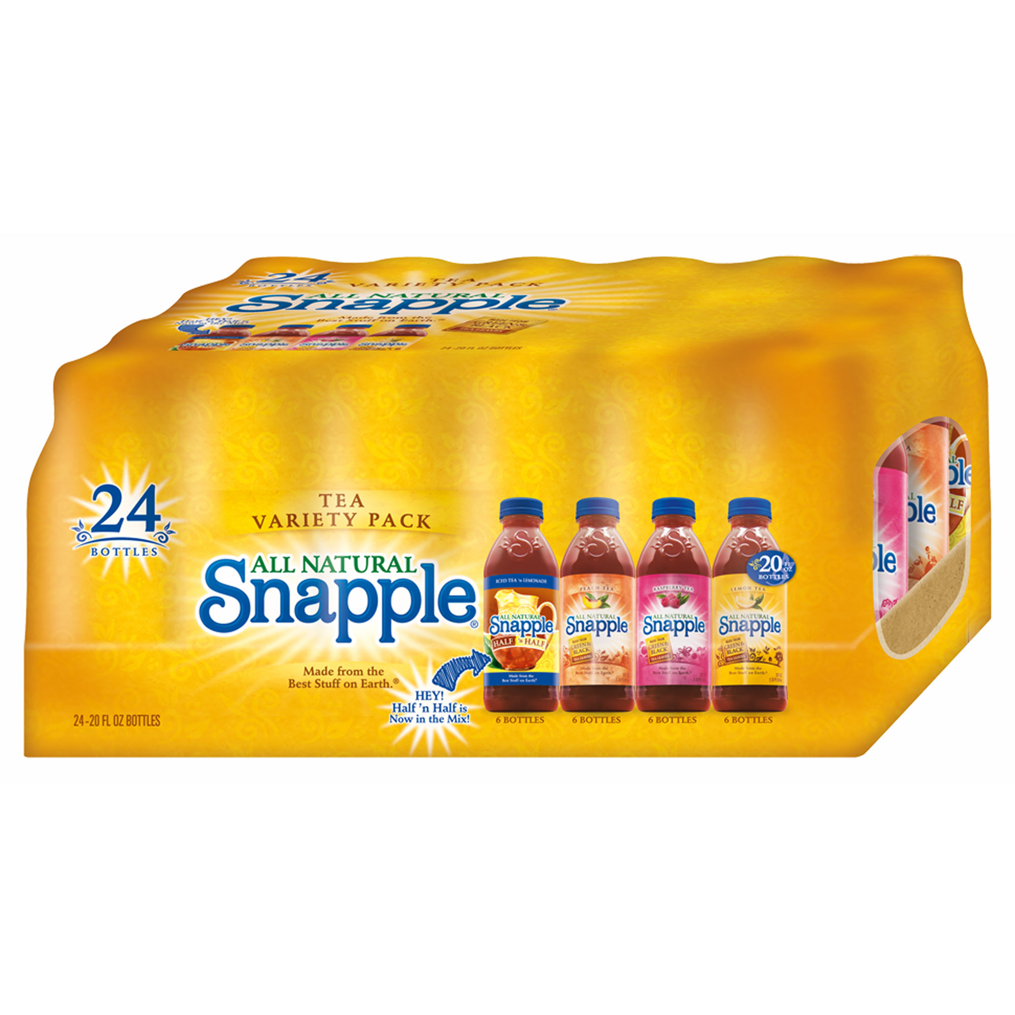 SNAPPLE VARIETY PACK 24/20 OZ
(RASPBERRY, LEMON, PEACH)
GREEN WRAP