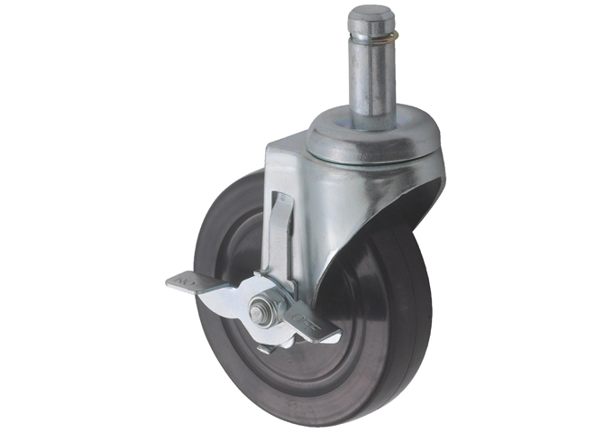 CASTER W/BRAKE 5&quot; FOR WIRE SHELVING WINCO VC-CTB
